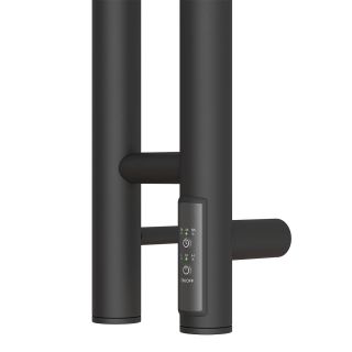 Полотенцесушитель электрический APEXTERMO Luna LN10111BM 1100x80 с крючками черный матовый